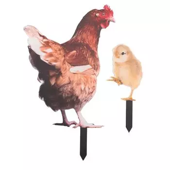 Имитация куриного сада, акриловая курица, декоративная садовая кола для дома и двора