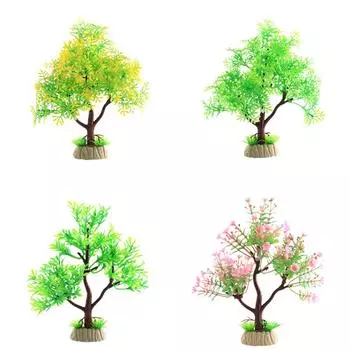 Имитация ландшафтных украшений для аквариума, искусственные аквариумные декорации, растения, водные растения, аксессуары для украшения травы