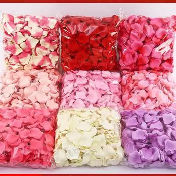 Имитация лепестков цветов Свадебный макет Романтическая сцена макет различных цветов 500г разноцветный
