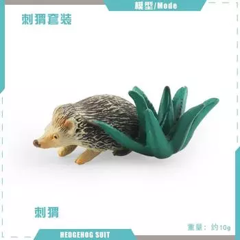 Имитация лесного млекопитающего, модель ежа, еж, мышь, барсук-воришка дынь, статичное настольное украшение