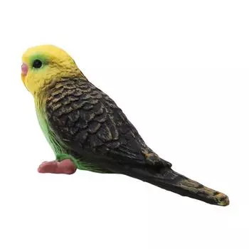 Имитация лесного попугая, мини-пейзажный орнамент, модель животного, садовый бонсай, украшения для кукольного домика зелёный