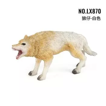 Имитация Лесного Животного Модель Волка Серый Волк Белый Волк Идущий Коричневый Волк Арктический Волк Настольное Статичное Украшение Игрушка