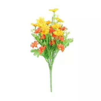 Имитация маленького зодзю, 28 голов, прыгающая орхидея, хризантема, искусственные цветы, искусственные цветы, пластиковые цветы, украшение для дома разноцветный