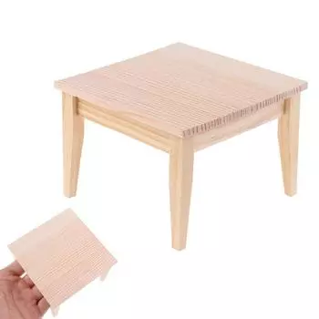 Имитация мини-обеденного стола, мебель, игрушки для украшения кукольного дома 1/12, миниатюрные аксессуары для кукольного домика 1PCS