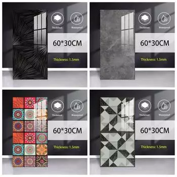 Имитация мраморной плитки, настенная паста для ванной комнаты, гостиной, фоновые обои, самоклеящиеся водонепроницаемые наклейки на стену для кухни, ремонт дома 10pcs