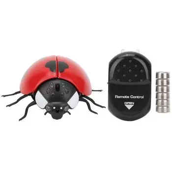 Имитация насекомого Coccinella Septempunctata Игрушка Инфракрасный пульт дистанционного управления Датчик Портативный