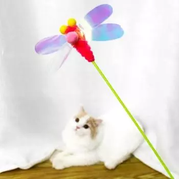 Имитация насекомого кошка дразнилка палка съемная бабочка кошка палка избавляет от скуки Style G