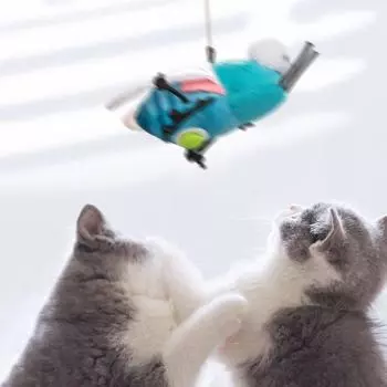 Имитация насекомого, зовущего кошку, устойчивая к укусам, плюшевая игрушка-пчела, пищащая игрушка для кошек, счастливая сама по себе Style A