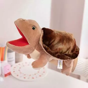 Имитация Наземное Животное Плюшевая Ручная Кукла Черепаха Саламандра Ящерица Змея Лягушка Крокодил Креативная Ручная Кукла Подарок Для Мальчика И Девочки