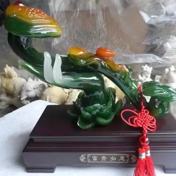 Имитация нефрита, изделия из смолы, нефритовое украшение Ruyi, богатство в смысле украшения дома