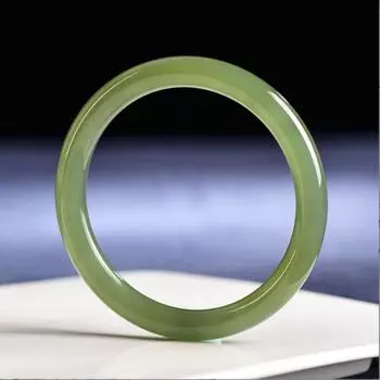 Имитация нефрита озера Хотан, зеленый браслет, модный браслет с изумрудом, браслет для женщин, подарок 54MM