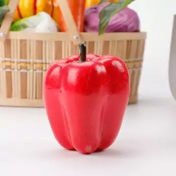 Имитация овощей Искусственная еда Красивая модель поддельных овощей Новая Red Pepper #2