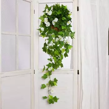 Имитация петунии Цветочное украшение для стены Устойчивое к ультрафиолетовому излучению Искусственное цветочное искусство для гостиной Дома