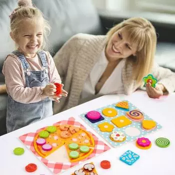 Имитация пиццы Игрушка для ролевых игр Интерактивный набор для игры в печенье Игровой набор для игры в еду Style B