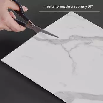 Имитация плитки 30*30 см Наклейка на стену Самоклеящаяся 3D Настенная декорация Ванная комната Водонепроницаемые влагостойкие мраморные обои для кухни 5pcs-30x30cm