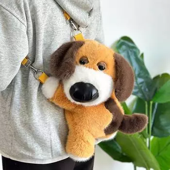 Имитация плюшевой куклы-животного, мультяшный слон, сумка через плечо, гигантская кукла-панда, большая кукла-машина с когтями 35cm