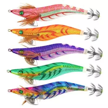 Имитация приманки для ловли каракатицы с крючком для кальмара для морской рыбалки Style B