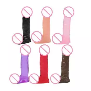 Имитация присоски, пенис из ПВХ, кристалл, ложный пенис, женская сексуальная привлекательность, сексуальные товары для взрослых 11.3cm