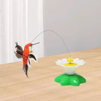 Имитация Птицы Бабочки Играющая Дразнящая Палочка Игрушка Котенок Дразнящая Палочка Забавный Питомец Прилипающий Мех Набор Интерактивные Игрушки Для Кошек