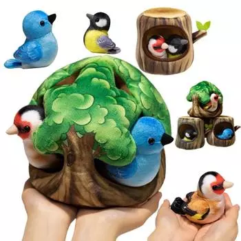 Имитация Птицы и Гнезда В Одном Мягкие Игрушки Куклы Мягкие Домашние Офисные Декорации Подушки Детские Комфортные Куклы Девочки Мальчики Подарки bird into nest 15cm