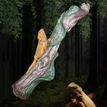 Имитация ящерицы, подставка для лазания, реалистичные рептилии, корни виноградной лозы, декоративные террариумы с корнями деревьев коричневый