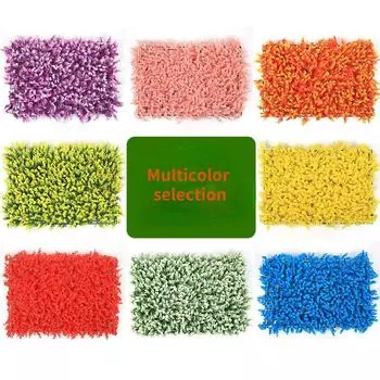 Имитация растения Цвет стены Эвкалипт Зеленое растение Стена Ложный газон Пластиковый фон Цветочная стена Искусственный газон Украшение стены 12