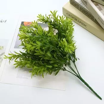 Имитация растения, широкое применение, создание атмосферы, пластик, красивый естественный вид, имитация хризантемы, травяное растение для домашнего использования зелёный