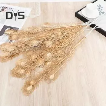 Имитация растения тонкой работы, устойчивая к атмосферным воздействиям, искусственные растения премиум-класса с золотыми листьями гинкго