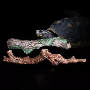 Имитация рептилии, восхождение лианы, реалистичное украшение из корня дерева лианы для ящерицы-черепахи геккона коричневый