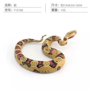 Имитация рептилии змеи Модель Маисовый полоз Гремучая змея Краснохвостый полоз Забавная настольная статичная игрушка-украшение
