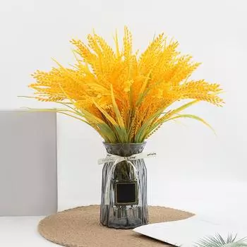 Имитация риса, искусственные цветы, букет, домашний сад, вечерние украшения, реквизит для фотографий