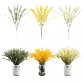 Имитация риса, искусственные цветы, букет, вечерние украшения для дома и сада, реквизит для фотографий