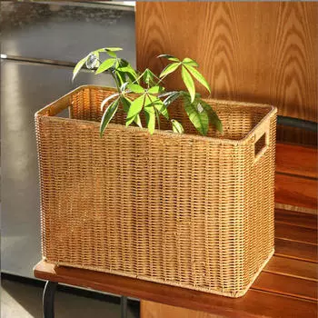 Имитация ротанга Корзина Шкаф Хранение Креативный Декор Корзина Для Белья Практический Журнал S