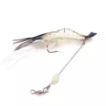 Имитация рыболовной наживки для креветок с крючком, мягкая наживка для креветок