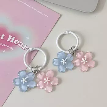 Имитация сакуры брелок смоляной цветок желе сакура кулон брелок брелок в виде цветка вишни полупрозрачный цветок кукла кулон A