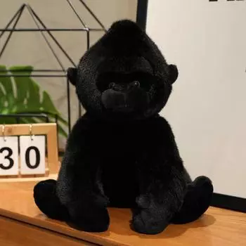 Имитация Шимпанзе Плюшевая Игрушка Маленькая Сидящая Кукла Орангутан Зоопарк Сувенир для Путешествий Детская Игрушка 22cm