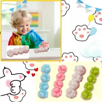 Имитация силикона, грязевой кот, четыре части, вода, ощущение цемента, ощущение веселья, декомпрессия, креативная игрушка One Size