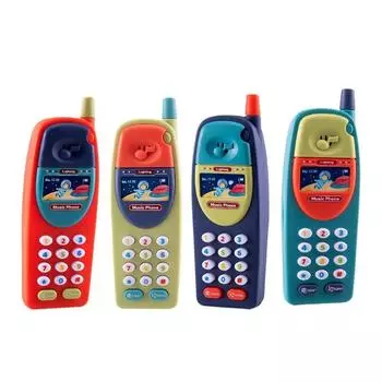 Имитация сотового телефона со звуком и светом Детские игрушки для телефона Детский мобильный телефон Подарки на день рождения зелёный