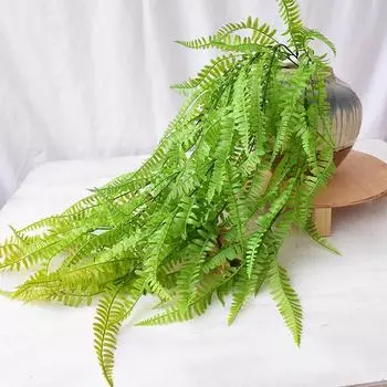 Имитация Спрей Цвет Анчоус Настенное Панно Очень Большой Полный Персидский Травянисто-зеленый Имитация Папоротника Растение Лиана Лоза