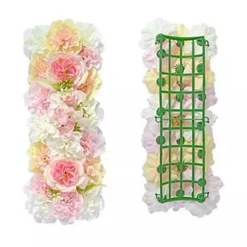 Имитация Свадебной Дорожки, Сделай Сам Арочная Дверь, Цветочная Композиция, Задник из Искусственных Цветов, Свадебная Арка для Улицы Style 2