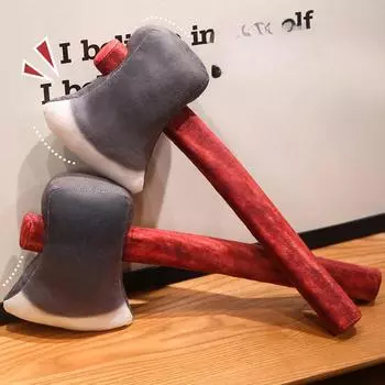 Имитация топора и удара сзади, креативная кукла, пародия на топор, плюшевая игрушка, розыгрыш, игрушка, кукла, подарок парню 40cm