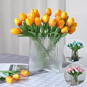 Имитация тюльпанов для вечеринки, свадьбы, искусственные цветы, украшения, реквизит для фотосъемки