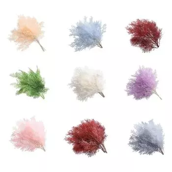 Имитация тумана Цветочная трава для дома Потолочная роза Трава Рисовый колос Искусственное растение Цветок Уличное садовое украшение на Хэллоуин One Size бежевый