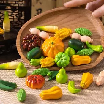 Имитация тыквы, овощей, перца, микропейзажа, мультфильма, милой еды, игрушки, украшения для дома, кухни, аксессуары, подарки A8