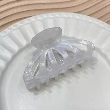 Имитация уксусной кислоты акула шпилька элегантный темперамент высокая чувствительность черепаховый панцирь захват для волос 8 см полый универсальный зажим захват изысканный коричневый