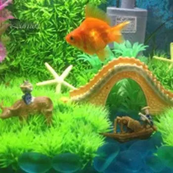 Имитация водной травы, украшение для аквариума, прочная, устойчивая к выцветанию, простая в уходе, не требующая особого ухода, зашифрованный газон, искусственная трава зелёный