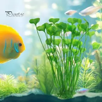 Имитация водных растений Аквариум для рептилий Пластиковая искусственная трава Модель Орнамент Аквариум Террариумные украшения Реалистичный пейзажный декор красный