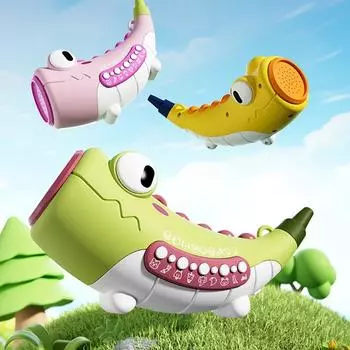 Имитация вокальной игрушки-рога, интерактивная музыкальная игрушка-рог, тренировка мышц полости рта красный