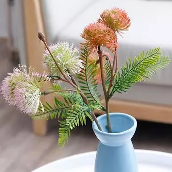 Имитация зеленого растения для дома и гостиной, имитация растения, имитация цветка big branch белый