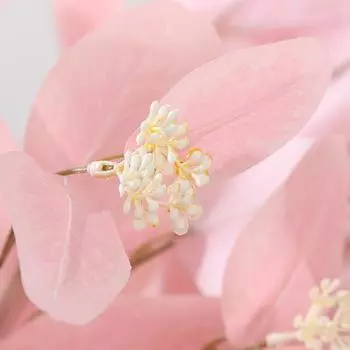 Имитация зеленых растений Большие ветки с фруктами Листья эвкалипта Реквизит для фотосъемки Свадебное украшение дома Имитация растений розовый